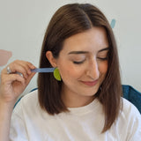 Small Half Slice Lime Statement Stud Earrings