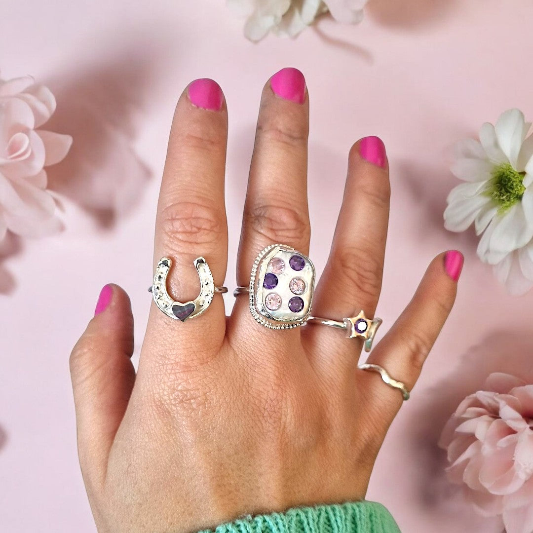 Horseshoe Heart Ring