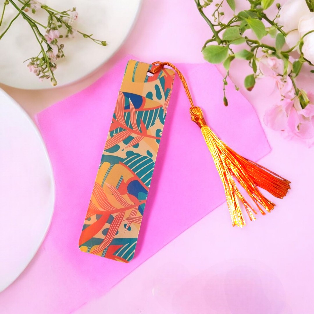 Orange Abstract Pattern Bookmark